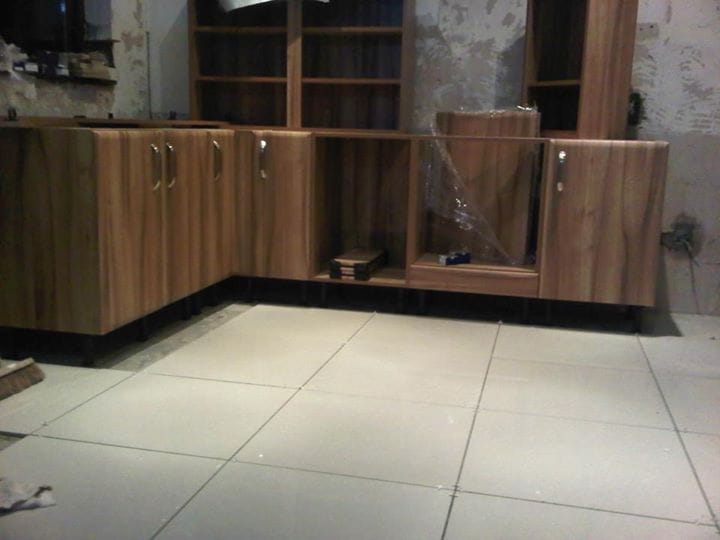 new kitchen and tiles